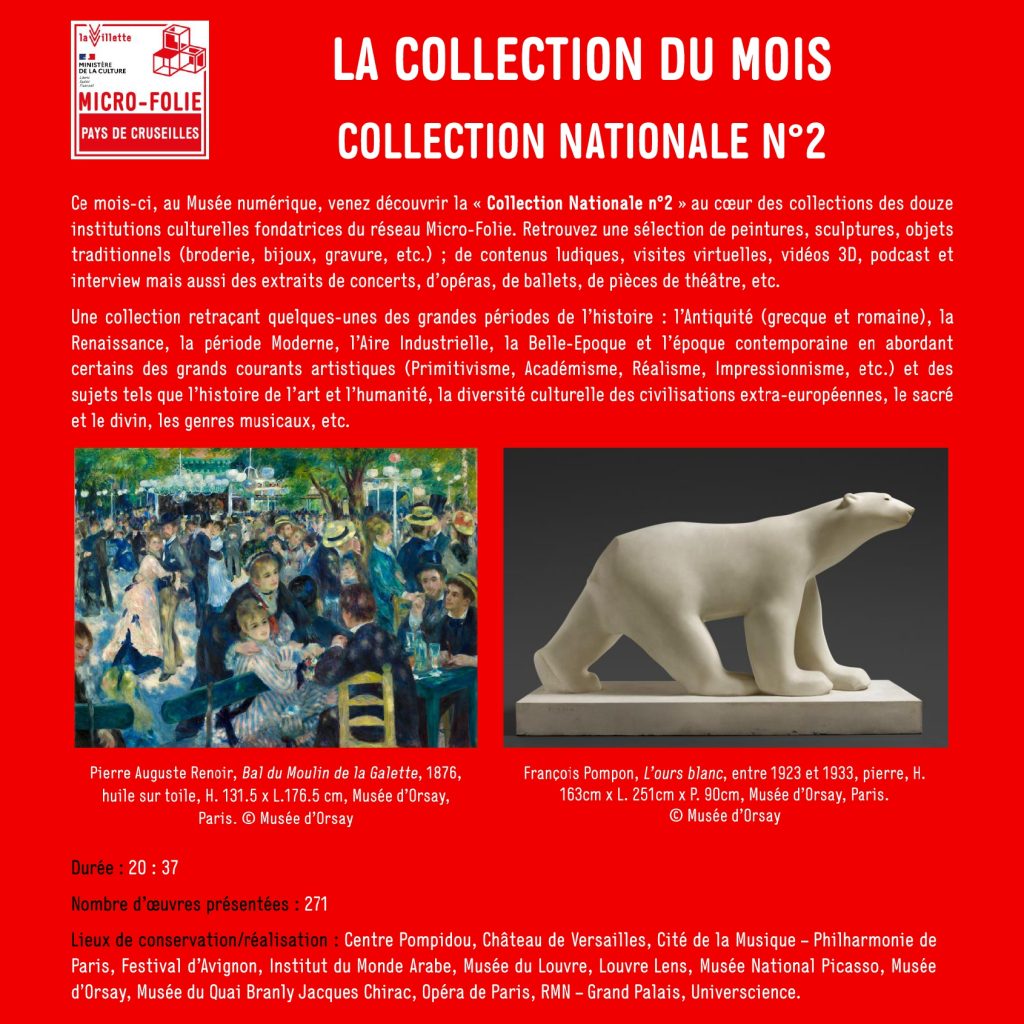 Micro Folie Nouvelle Collection du mois avril 2023
