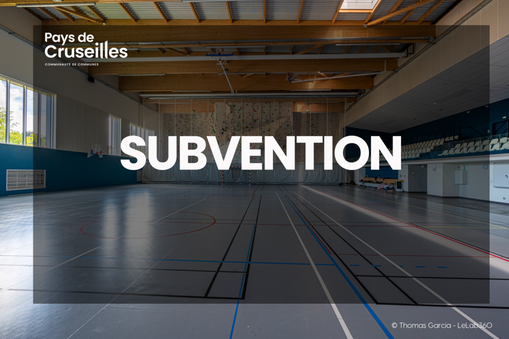 Demande de subvention Communauté de Communes du Pays de Cruseilles