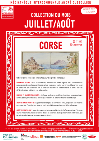Collection du mois Micro Folie Pays de Cruseilles - Août 2025