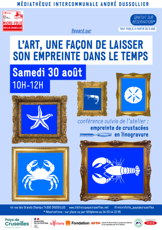 L’art, Une Façon De Laisser Son Empreinte Dans Le Temps - Conférence Micro Folie Pays de Cruseilles samedi 30 août 2025