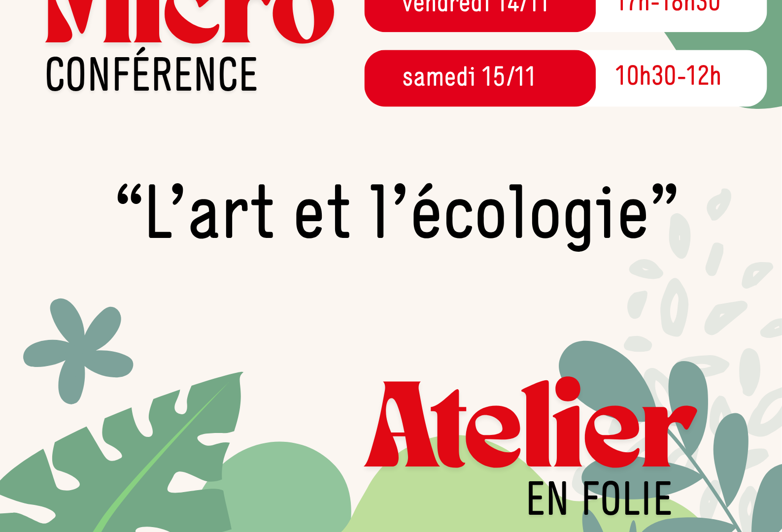 Conférence "L’art Et L’écologie" - Atelier en Folie "Carnets de recup" Micro Folie Pays de Cruseilles