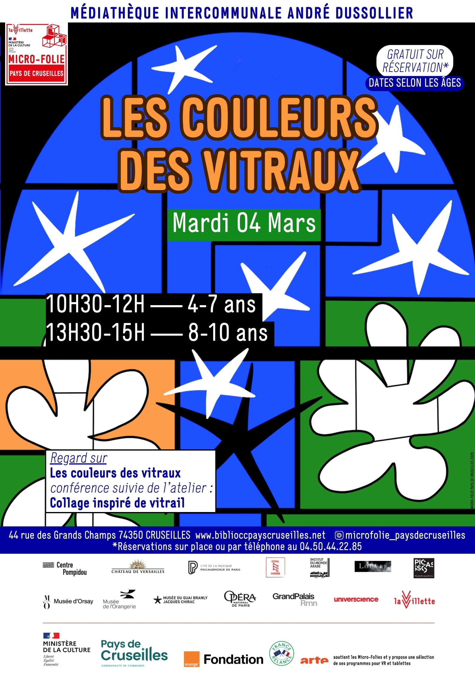 Les couleurs des vitraux - conférence/atelier