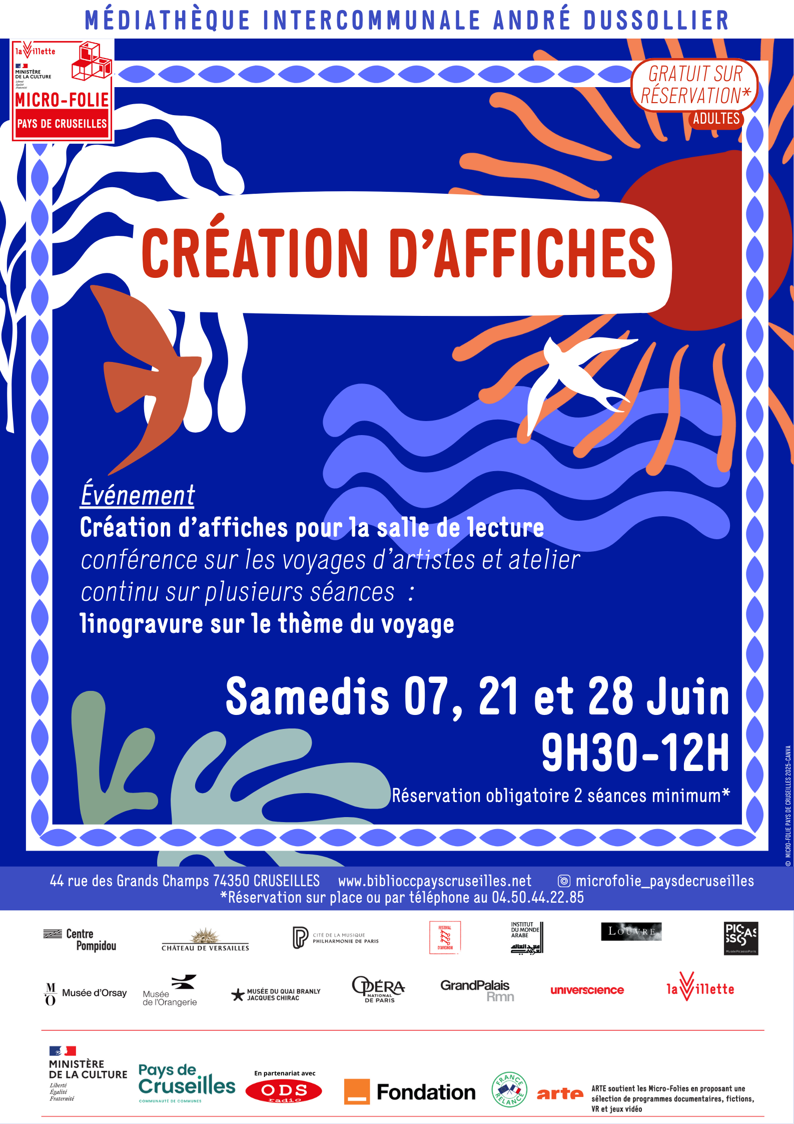 Conférence et initiation à la linogravure
